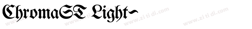 ChromaST Light字体转换 ChromaST Light字体转换